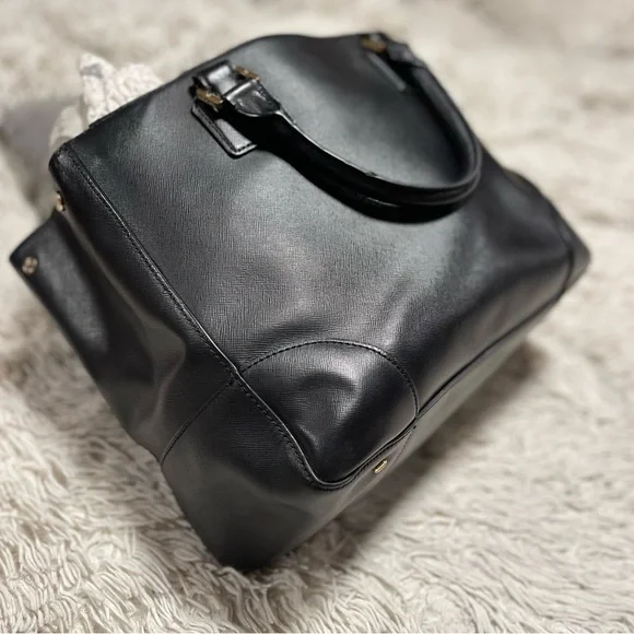 TORY BURCH"Bag Tote Leather Purse-Black - Picture 15 of 16